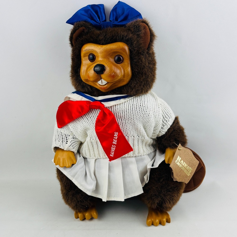 Vintage Raikes Originals Lucy Beaver Plush Applause 1988 Timber Creek Collection